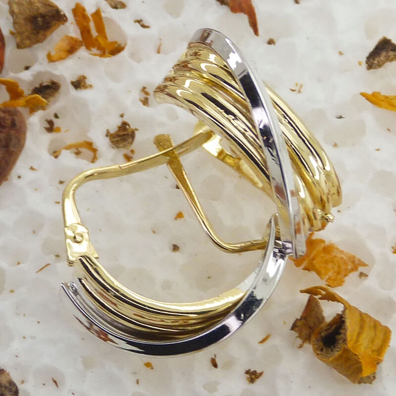 PEND. BANDAS BICOLOR 16*6MM CATALAN
