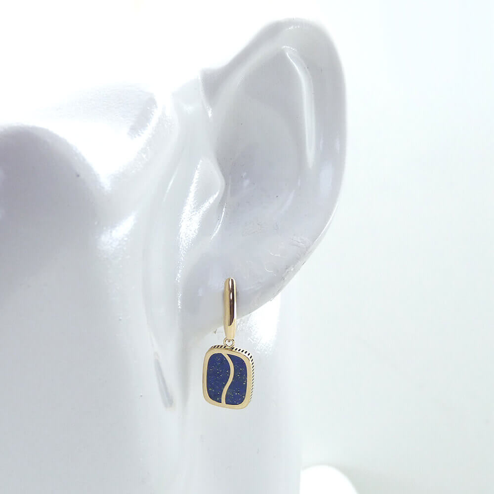 PEND.ANTIC LAPISLAZULI 10*8MM PRESION