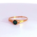 SOLITARIO CON ESMERALDA DE 4MM,0'25CT