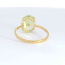 SORTIJA PIEDRA OVAL DE 10x8MM COLOR CITRINO