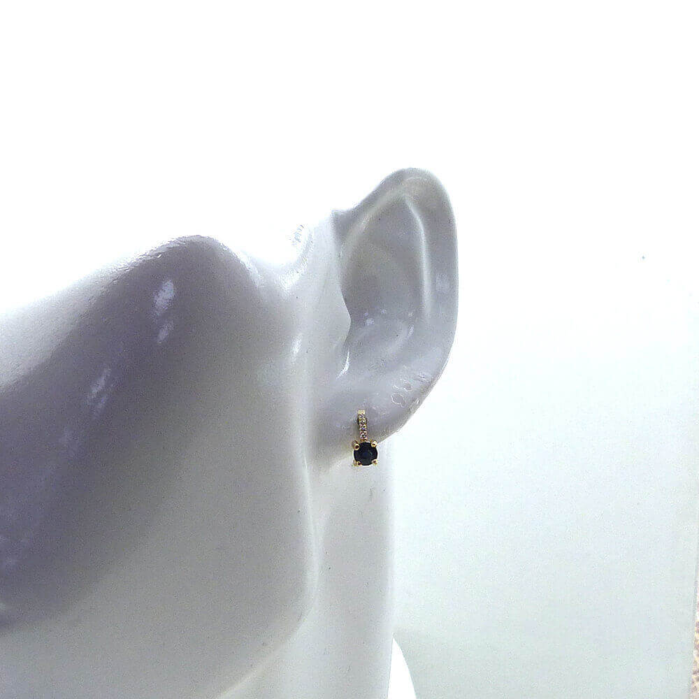 PEND.REDO. ZAFIRO 4MM 8 BRIL 1MM H-SI 0.04 CT