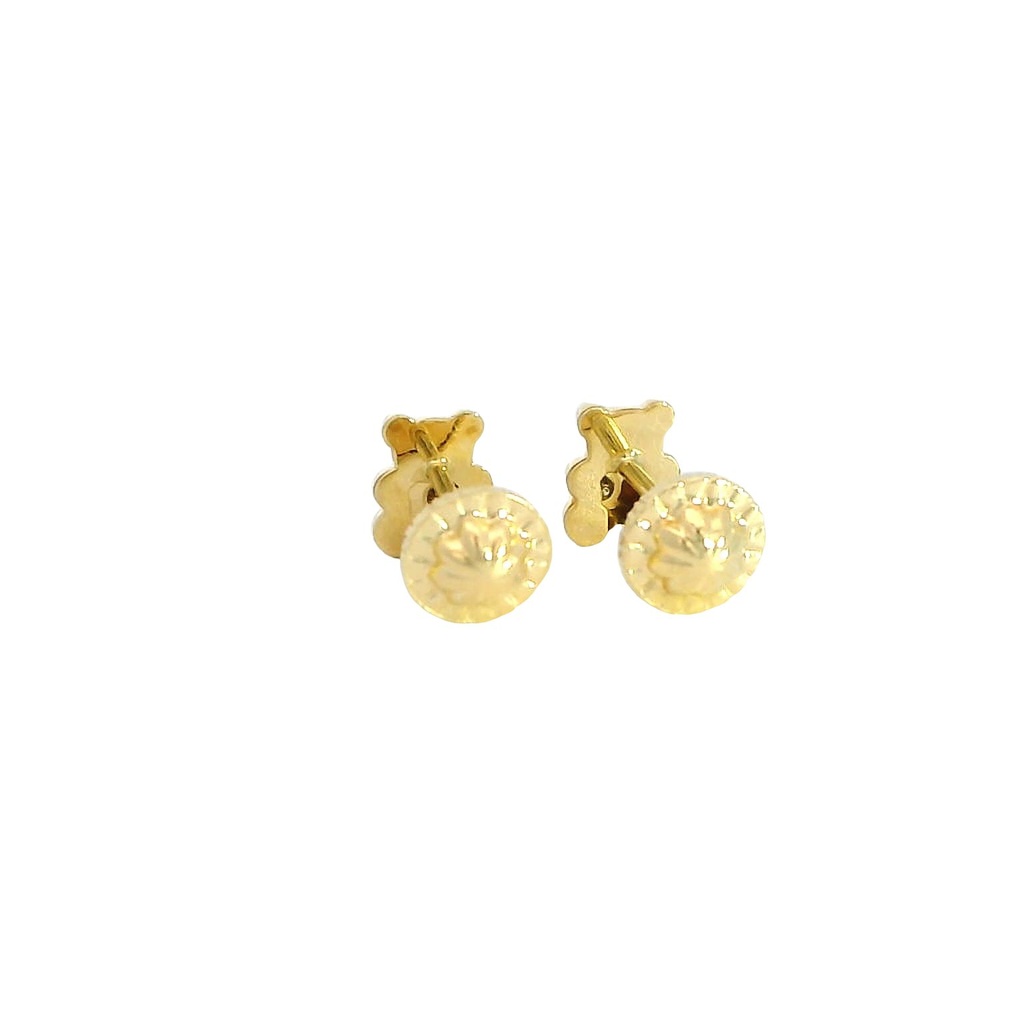 PENDIENTES OSITO 6MM CON BRILLANTES,0.04 CT TW