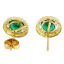 PENDIENTES ORLA 7MM CENTRO 4MM PRESION COLOR AGUA