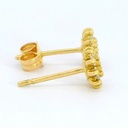 PENDIENTES ESMERALDAS 2MM 20 BRILLANTES 1MM H-SI 0.12 CT