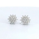 PENDIENTES CUAJO  DE 38 BRILANTES 0.125 CT TW H-SI