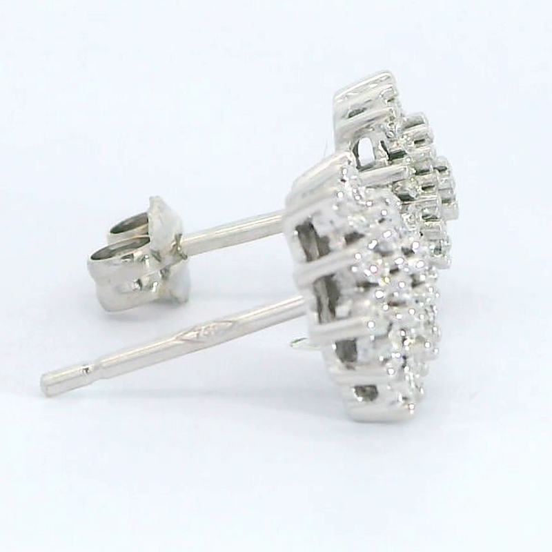 PENDIENTES CUAJO  DE 38 BRILANTES 0.125 CT TW H-SI