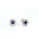 PENDIENTES CUAJO 2.5MM 20 BRILLANTES  1MM H-SI 0.10 CT