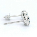 PENDIENTES CUAJO 2.5MM 20 BRILLANTES  1MM H-SI 0.10 CT