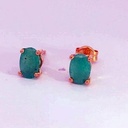 PENDIENTES ESMERLDA OVAL 6x4MM 0.90 CT TW ESMERALDA,PRESION