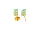 PENDIENTES ESMERLDA OVAL 6x4MM 0.90 CT TW ESMERALDA,PRESION