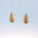 PENDIENTES GALLON PERA CON ESPALDA 13x6MM PRESION