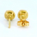 PENDIENTES ESMERALDA CUAJO 2.5MM 20 BRILLANTES  1MM H-SI 0.10 CT TW