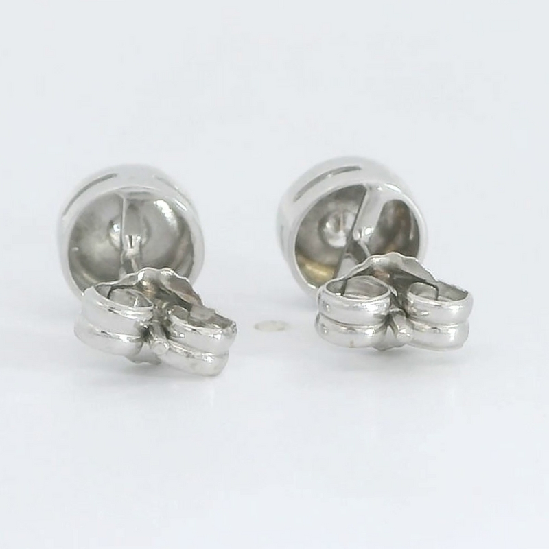 PENDIENTES CHATON 2.00MM BRILLANTES  VS-H 0.06CT TW