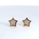 PENDIENTES ESTRELLA CIRCONITAS PRESION 7.5MM