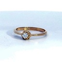 SOLITARIO BRILLANTE  3.00MM VS-H 0.11 CT ORO AMARILLO