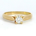 SOLITARIO ORO AMARILLO BRILLANTE  3.00MM VS-H 0.11 CT