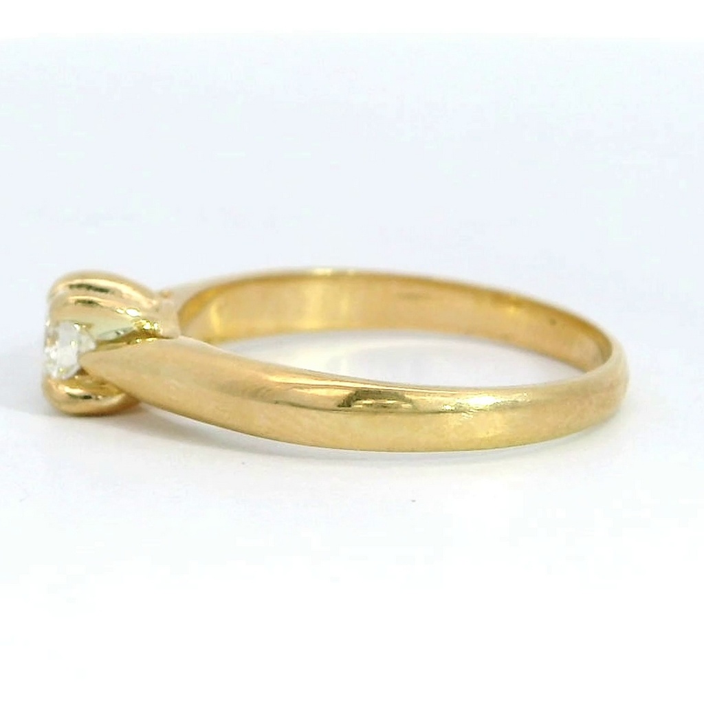 SOLITARIO ORO AMARILLO BRILLANTE  3.00MM VS-H 0.11 CT