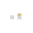 PENDIENTES BECKHAM CARRÉ DE 4X4MM.