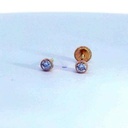 PENDIENTES REDONDOS 3MM TORNILLO.