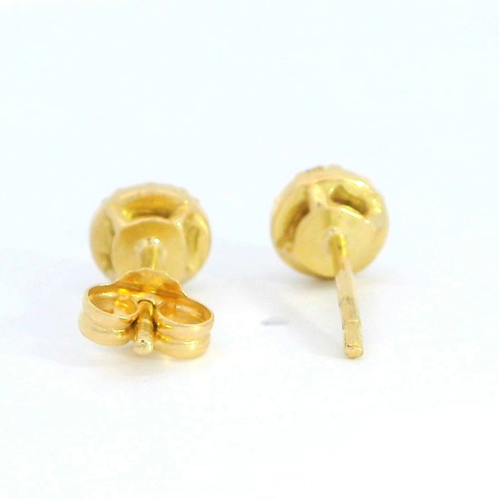 PENDIENTES CUAJO 2.5MM 20 BRILLANTES 1MM H-SI 0.10 CT