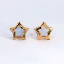 PENDIENTES ESTRELLA NACAR 8MM PRESION