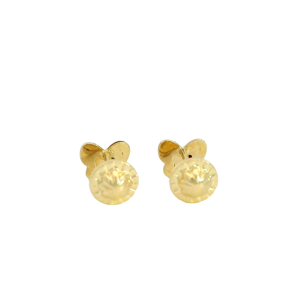 PENDIENTES MARIPOSA 6MM BRILLANTES 0.04 CT TW