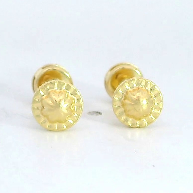 PENDIENTES CHATON CIRCONITA DE  2.5MM.ROSCA.