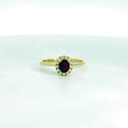 SORTIJA RUBI OVAL 0.25CT BRILLANTES 0.12 CT TW  H-SI