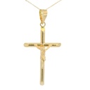 CRUZ TUBO CON CRISTO 28x16x2MM