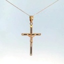 CRUZ TUBO CON CRISTO 28x16x2MM