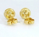 PENDIENTES CHATON FUNDICION  5MM. BRILLANTES H-SI1 0.20 CT TW.