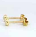 PENDIENTES CHATON FUNDICION 4MM  BRILLANTES H-SI1 0.10 CT TW
