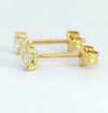 PENDIENTES GARRA FUNDICION  5MM.BRILLANTES H-SI 1. 0.40 CT TW.