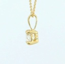 COLGANTE GARRA FUNDICION  4MM.BRILLANTE H-SI 1. 0.20 CT