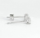 PENDIENTES GARRA FUNDICION 4MM.BRILLANTES H-SI 1.  0.05 CT TW