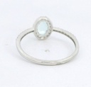 SORTIJA  BRILLANTES DI 20 RD VSI H 0.18 4 RD 0.023 DI 6 RD 0.043 1 AGUA MARINA 0.42 CT.0.22 CT TW
