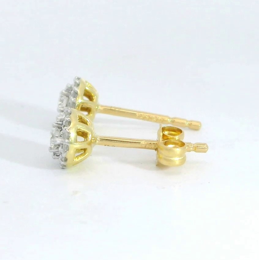PENDIENTES BRILLANTES Di 36 RD 0.140 DI 2 RD SI H 0.02 CT DI 6 RD SI H 0.05 CT.0.21 CT TW