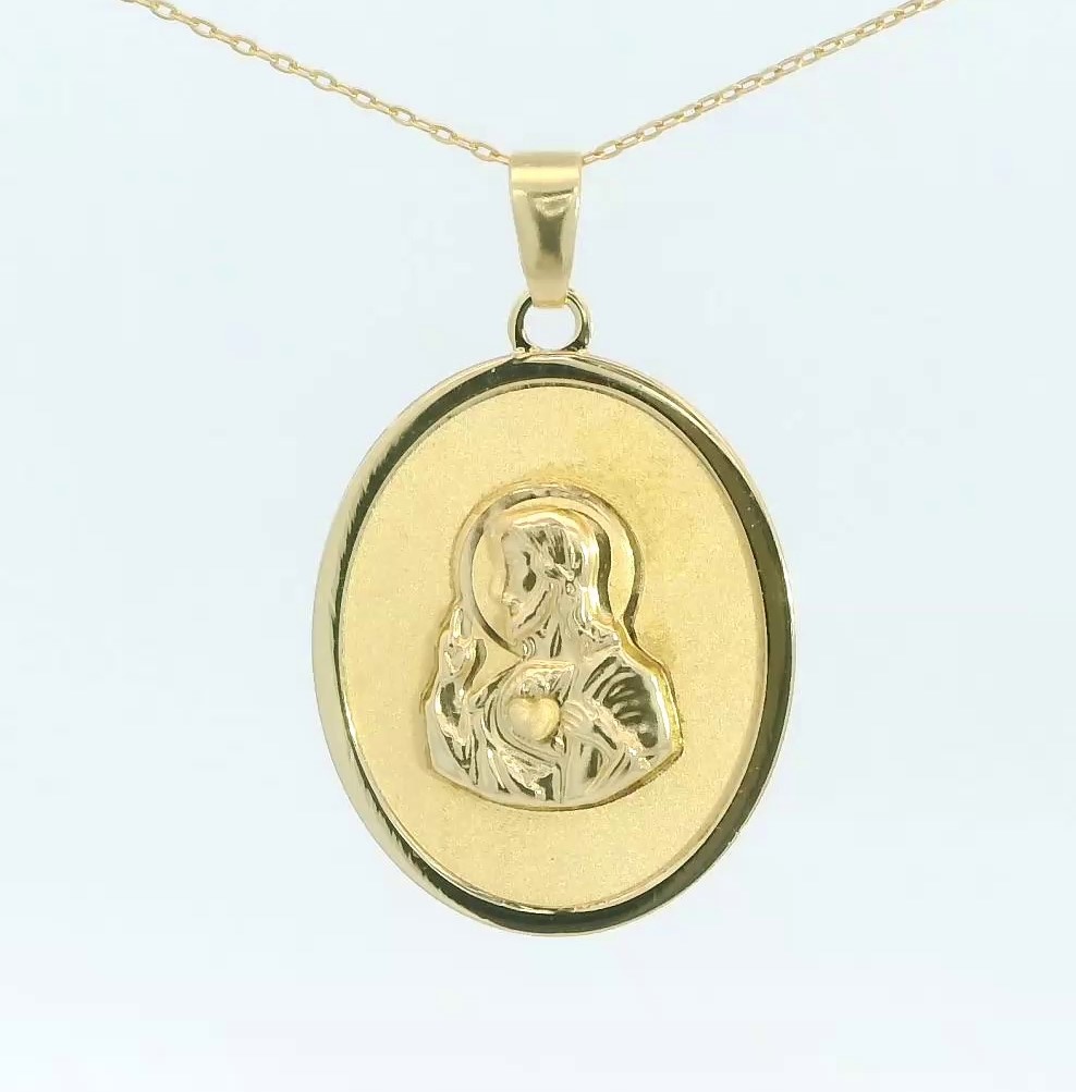 MEDALLA SAGRADO CORAZON DE JESUS OVAL.15 MM