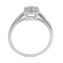 SORTIJA BRILLANTES PRINCESA 12/0.078CT +19/0.124 CT H-SI