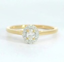 SORTIJA  BRILLANTES DI 1 OV 0.12 CT DI 12 SI-H 0.08 CT. 0.20CT TW