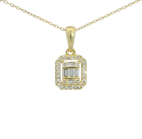 COLGANTE BRILLANTES DI 3 BG SI H 0.073 DI 2 BG SI H 0.17 CT.0.16 CT  TW