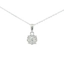 COLGANTE REDONDO 6x6MM 1 BRILLANTE DE  0.06 CT Y 9 DE 0.09 CT H-SI.0.15 CT TW