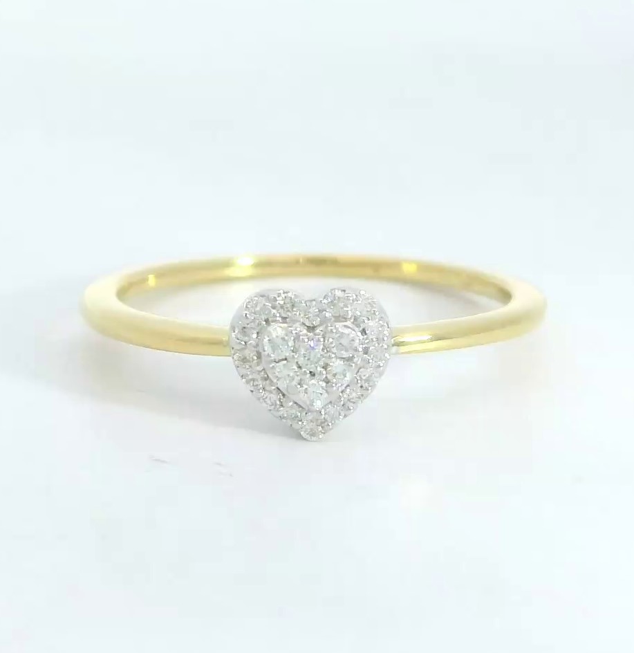 SORTIJA  BRILLANTES DI 1 OV 0.07 CT DI 1 SI-H 0.01 3 CT. 0.02CT .0.10 CTTW
