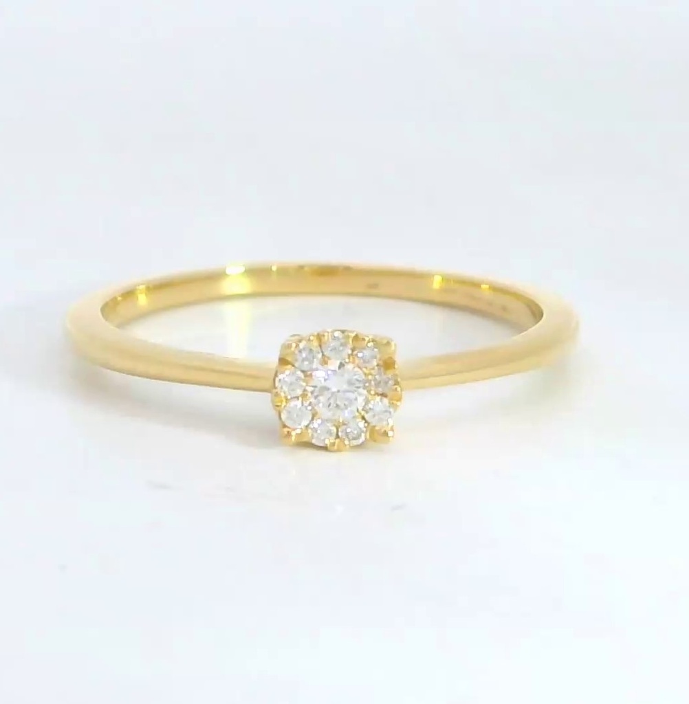 SORTIJA BRILLANTES DI 1 RD SI H 0.034 DI 9 RD SI H 0.046 CT.0.15 CT TW.