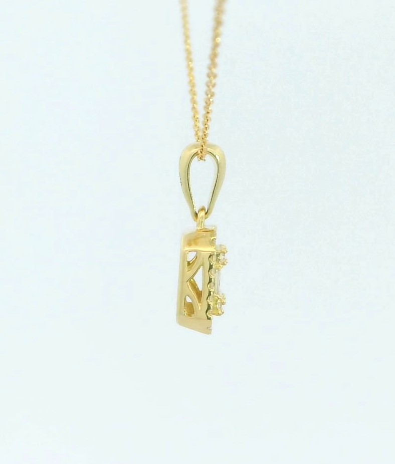COLGANTE BRILLANTES DI 3 BG SI H 0.073 DI 2 BG SI H 0.17 CT.0.16 CT  TW
