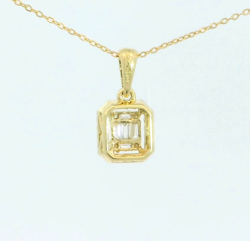 COLGANTE BRILLANTES DI 3 BG SI H 0.073 DI 2 BG SI H 0.17 CT.0.16 CT  TW