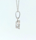COLGANTE REDONDO 6x6MM 1 BRILLANTE DE  0.06 CT Y 9 DE 0.09 CT H-SI.0.15 CT TW
