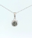 COLGANTE REDONDO 6x6MM 1 BRILLANTE DE  0.06 CT Y 9 DE 0.09 CT H-SI.0.15 CT TW