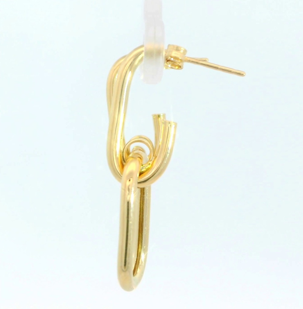 PENDIENTES DOBLE ESLABON.30MM.