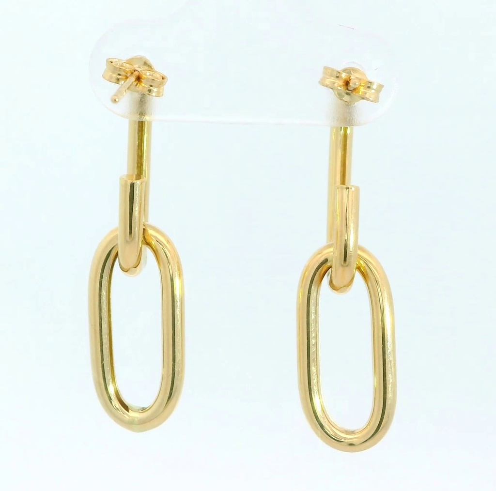 PENDIENTES DOBLE ESLABON.30MM.
